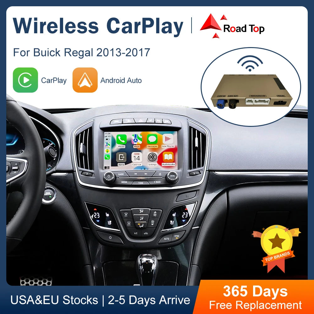 Road Top CN Wireless CarPlay for Buick Regal 2013-2017 Android Auto Interface Mirror Link  | AUTOKITSHOP
