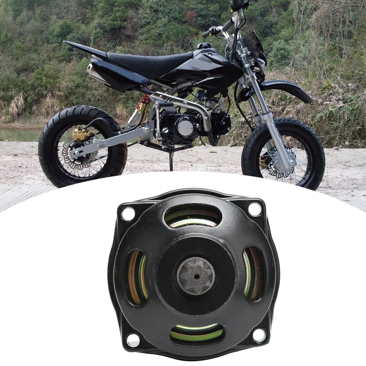 Moto Clutch Bell Housing 7t Sprocket Fit for MiniMoto 25h 47cc 49cc - Automotive LED Light