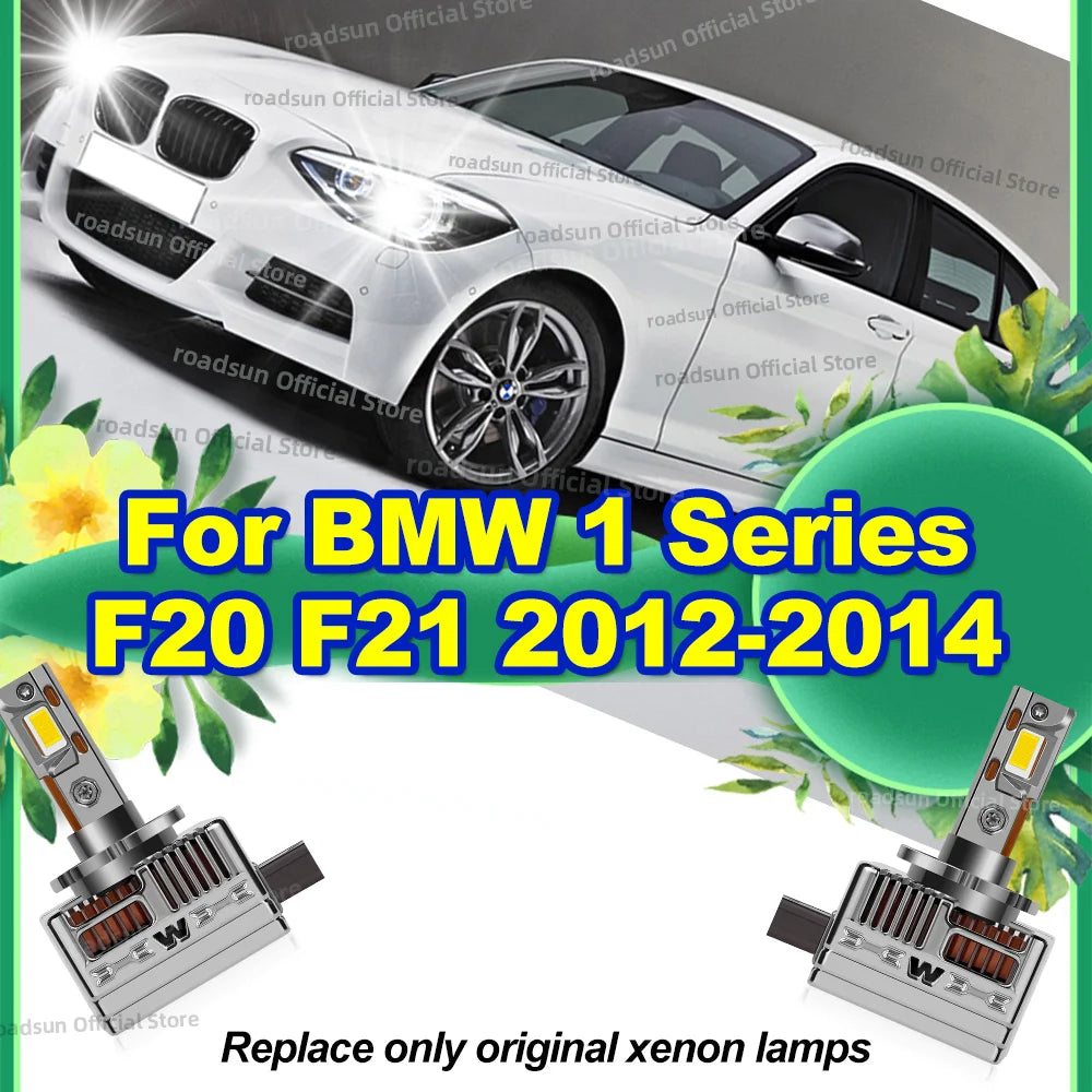 LED Light Bulb 50000LM Turbo Lamp 6000K Plug&Play Xenon Lamp Upgrade For BMW 1 Series F20