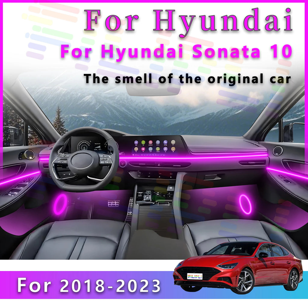 RGB - Ambient Light - for Hyundai DN8 2018-2023 - App Control - Car Interior Lighting | AUTOKITSHOP