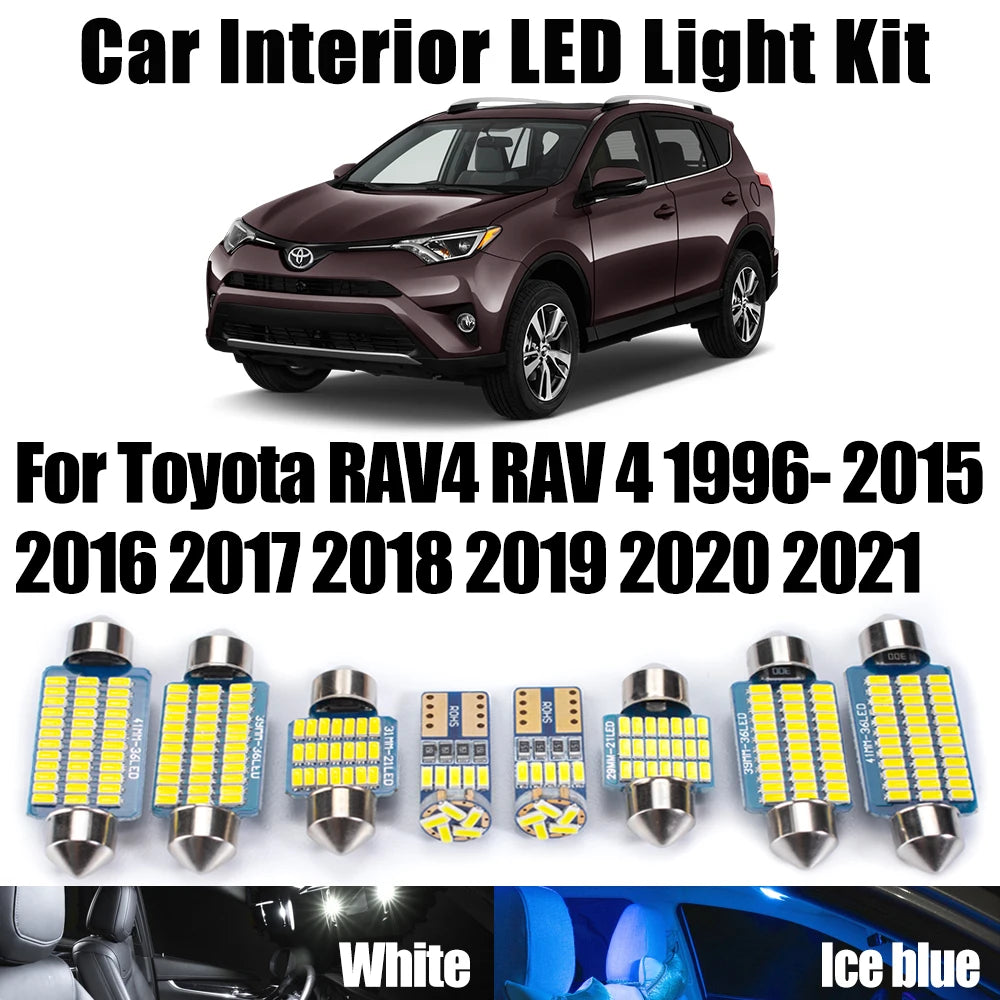 LED Interior Light Kit for Toyota RAV4 RAV 4 1996-2013 - Canbus Dome Map Door Trunk Bulbs | AUTOKITSHOP