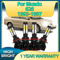 2/4Pcs LED Headlights COB 9005 9006 Car Bulbs 30000Lm 4Side Chip 6000K High Bright For Maz