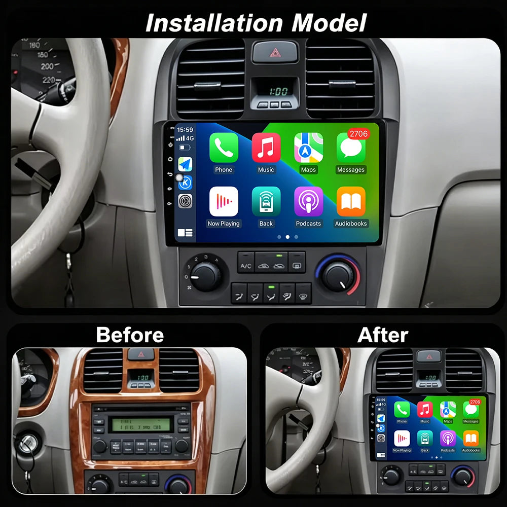 For Hyundai Sonata EF 2001-2012 Radio Carplay Car Multimedia Player Intelligent System And