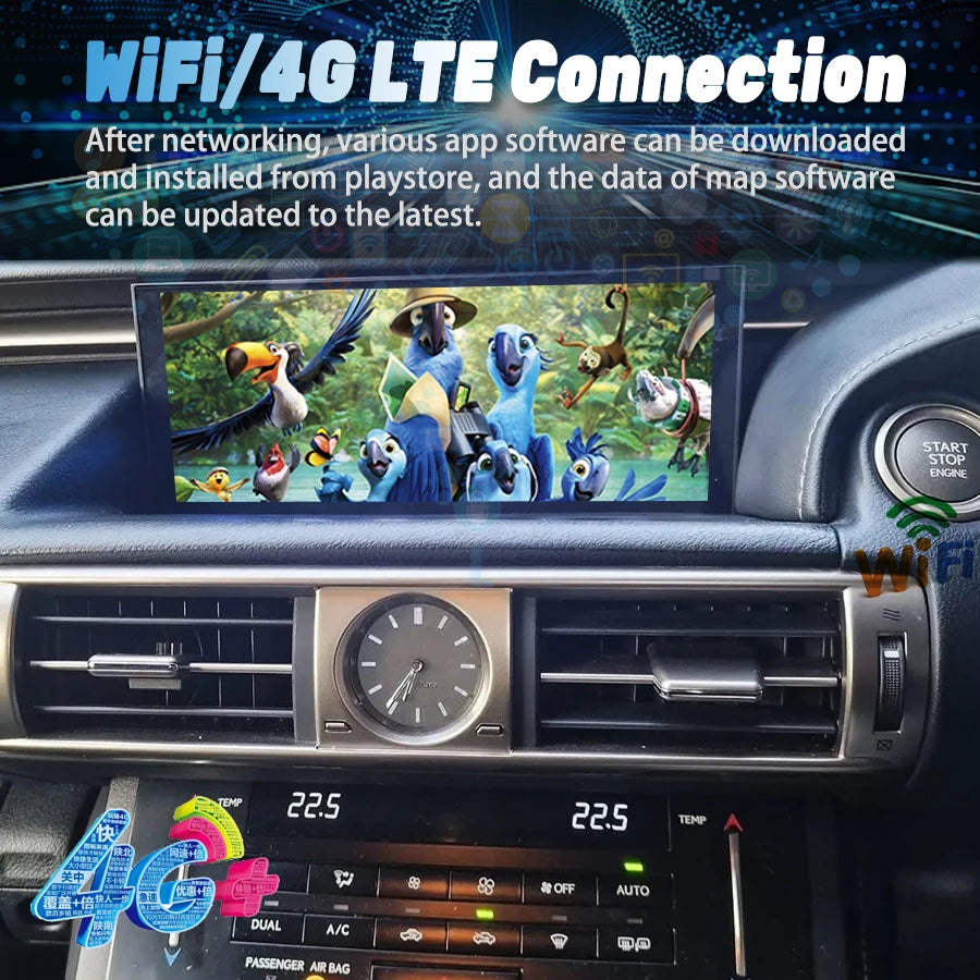 RHD For Lexus RC IS 200 250 300 350 200t 300h 2017,10.25inch,Android 13,Autoradio Multimed | AUTOKITSHOP
