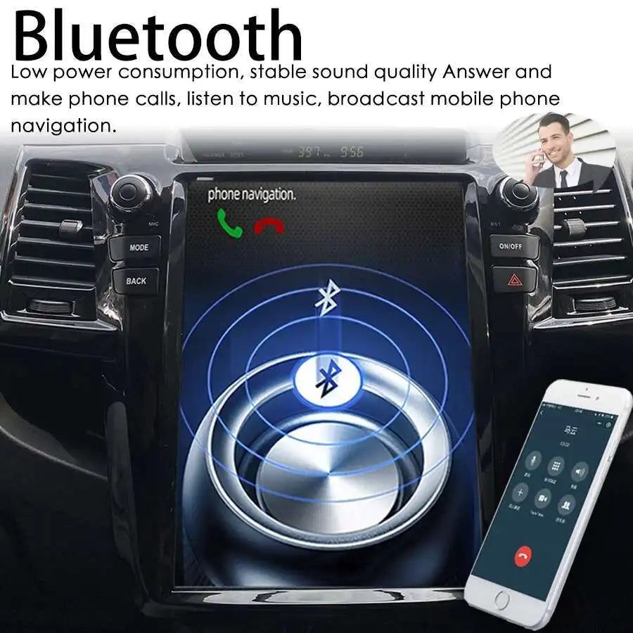 Tesla Navigation CARPLAY Stereo For Toyota Fortuner AN50 AN60 HILUX Revo Vigo 2008 2014 An