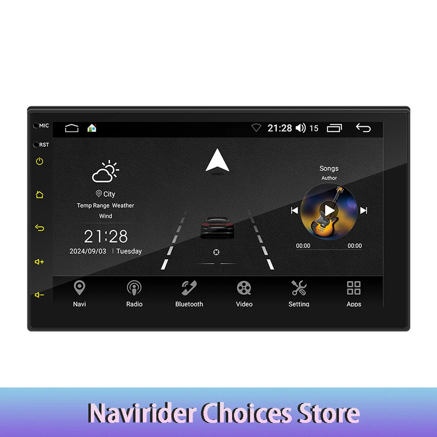 7inch 2Din Stereo GPS Touch Screen Car Radio Stereo Bluetooth Multimedia Universal For App