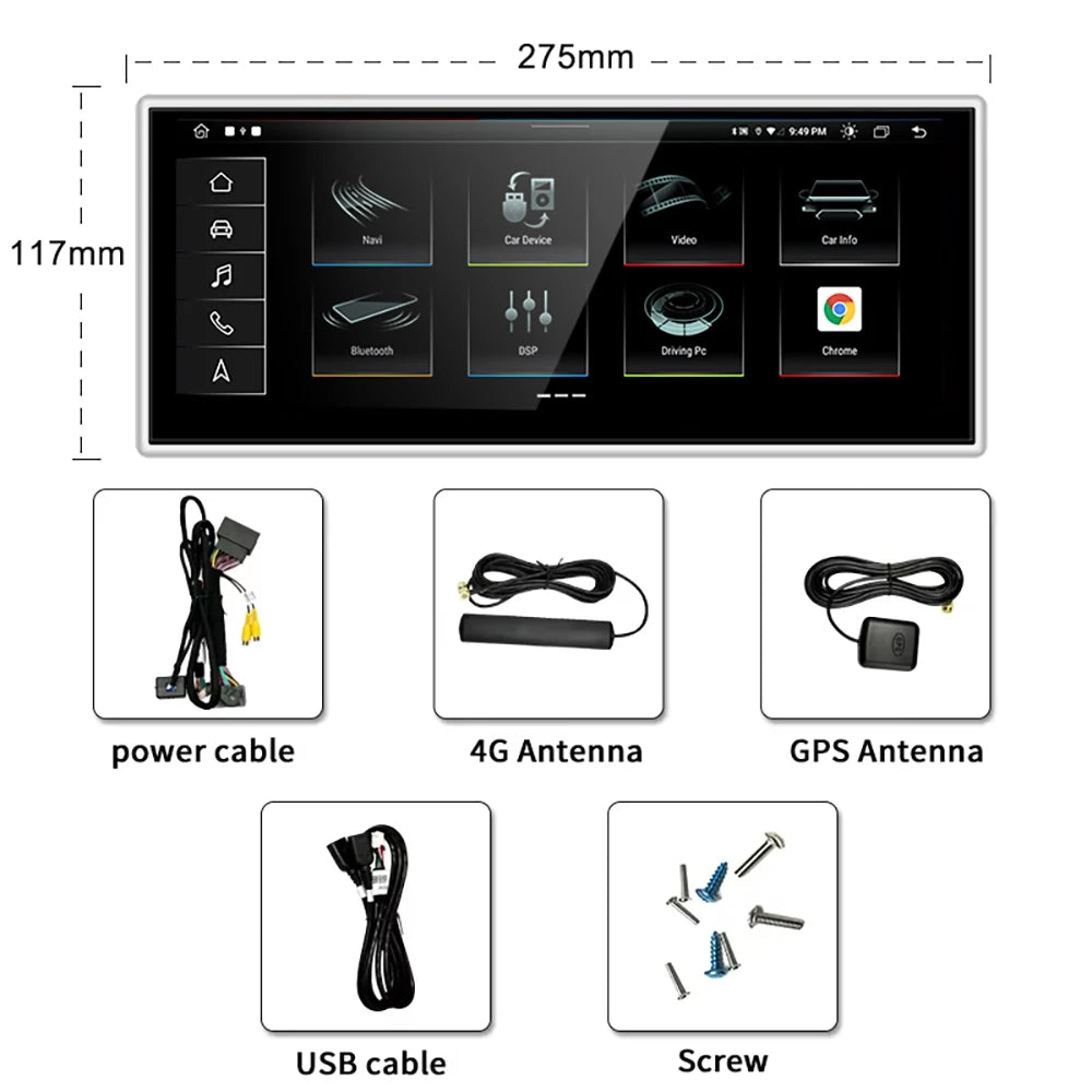Android 14 Radio For 10.25 Audi Q5L 2018 2019-2020 Car Multimedia Player Navigation GPS St
