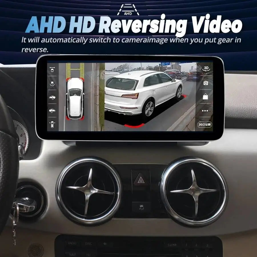 Navigation 256GB Android 14 Car Radio Stereo For Mercedes Benz GLK Class X204 2009-2015 Wi