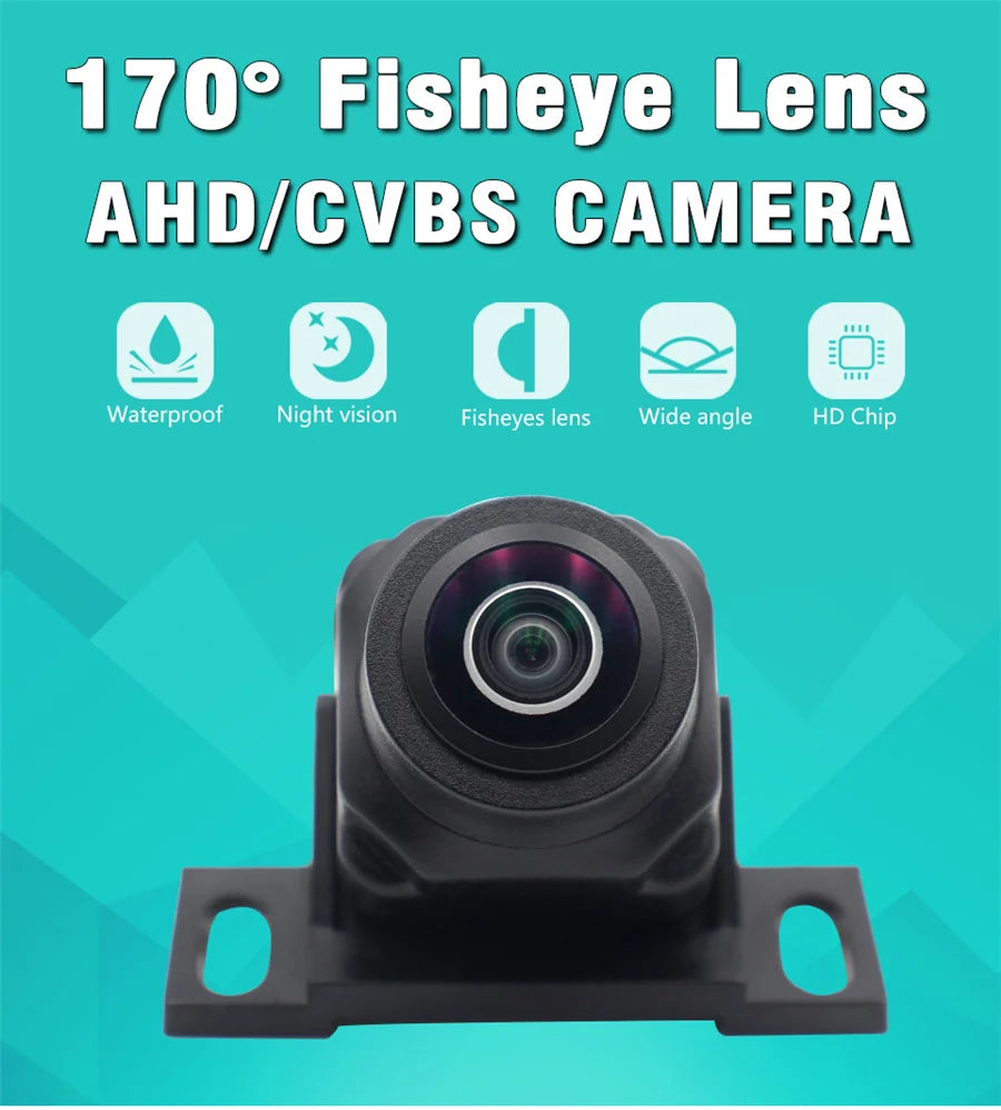 AHD/CVBS 170° Wide Angle Starlight Night Vision Car Rear View Reversing Camera