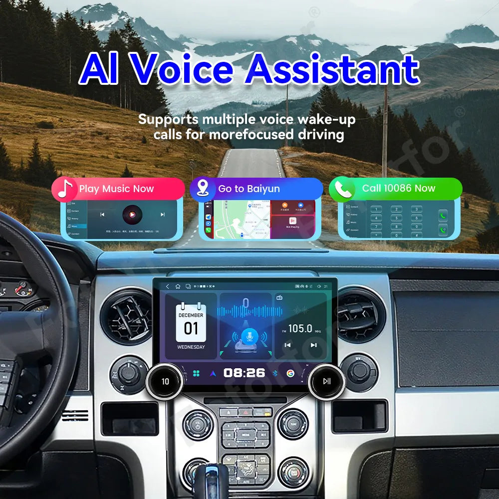 Android 15 Ultra Large Full HD Touch Display 11.5 Inch Wireless CarPlay GPS Navi Radio Hea