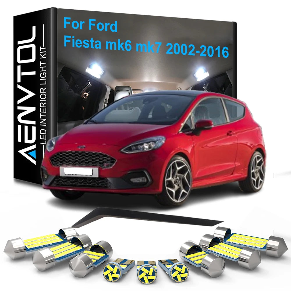 LED Interior Light Kit for Ford Fiesta MK6 MK7 - Canbus Error-Free Bulbs | AUTOKITSHOP