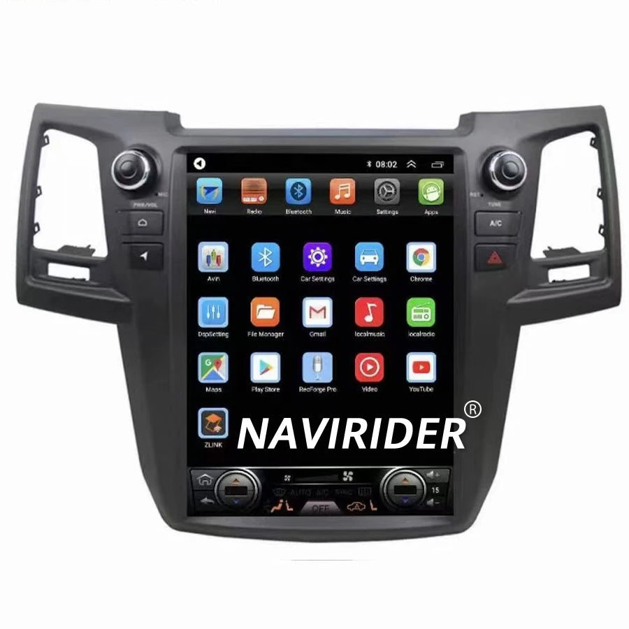 NAVIRIDER Qled Screen For Toyota Fortuner 2016-2020 Car Multimedia Video Player Android 15