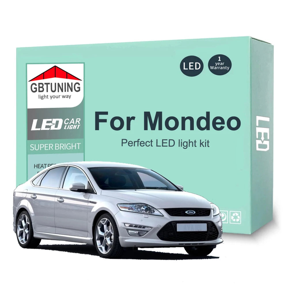 LED Interior Light Kit for Ford Mondeo MK1 MK2 MK3 MK4 1992-2009 - Canbus Dome Map Door Trunk Bulbs | AUTOKITSHOP