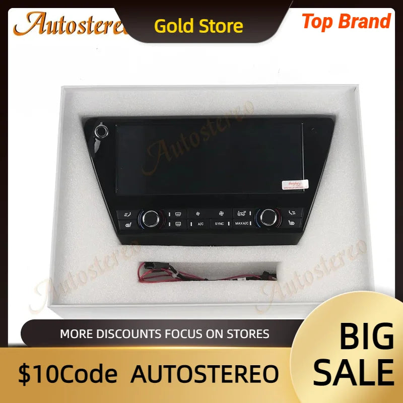 CAR Digital AC Control Panel For BMW X1 F48 2016-2022 Car Multimedia Player Air Conditione