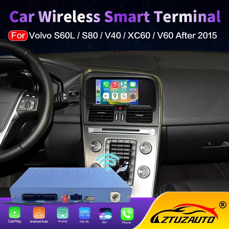Wireless Carplay Box For Volvo V40 V60 XC60 S60 S80L After 2015 Multimedia Android Auto Ｍo