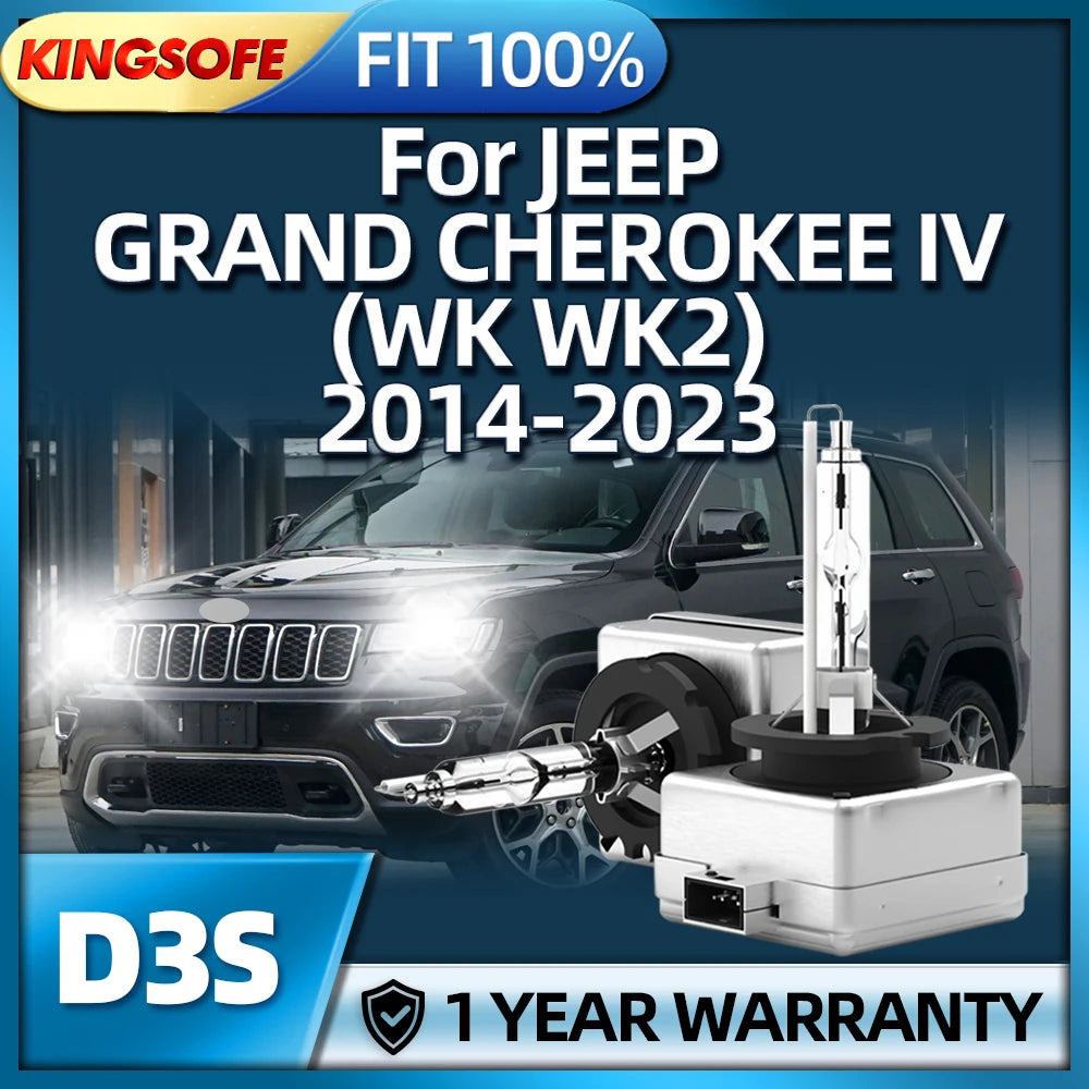 D3 HID Bulb Xenon Headlight 6000K For JEEP GRAND CHEROKEE IV (WK WK2) 2014 2015 2016 2017