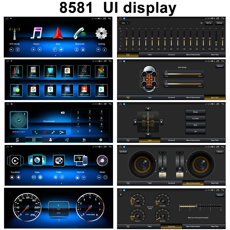 For Mercedes Benz C Class W204 S204 2011-2014 NTG4.5 8.8 inch Screen Android14 Auto Radio