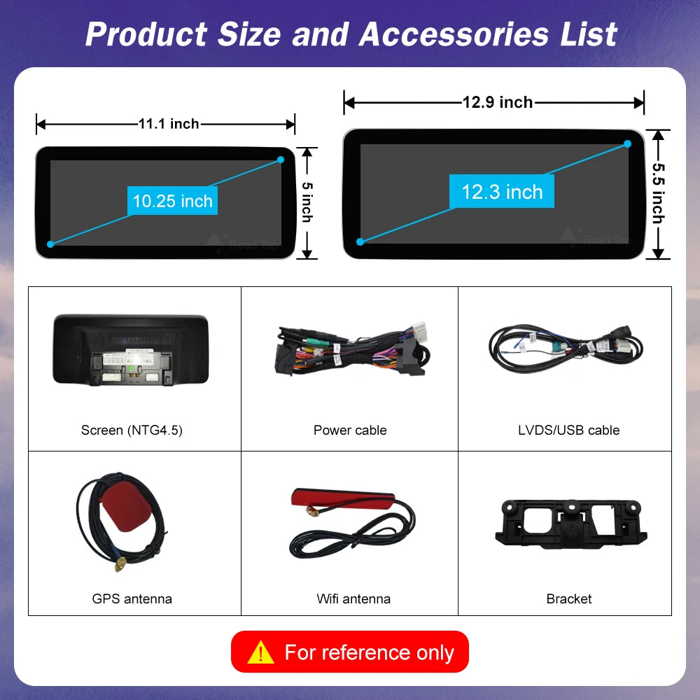 Android 13 Car Multimedia Screen for Mercedes Benz GLA CLA A/B CLASS W176 X117 X156 W463 W | AUTOKITSHOP