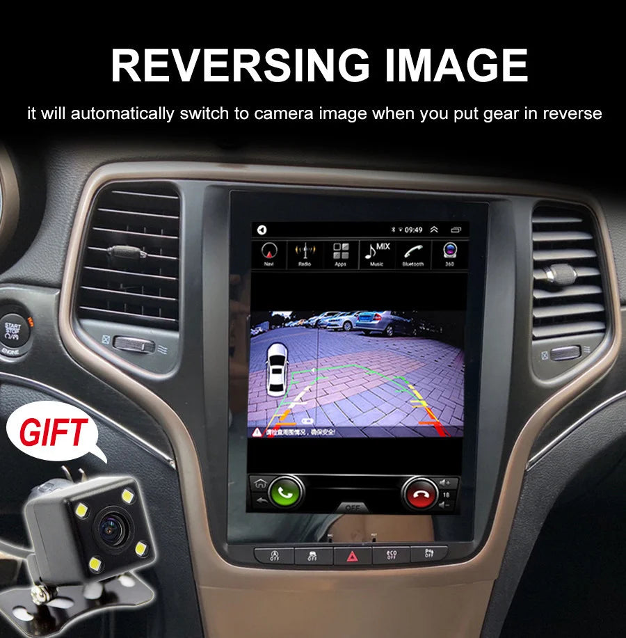 Android 15 Screen For Jeep Grand Cherokee 2014 2015 2016 Car Autoradio Multimedia Player S