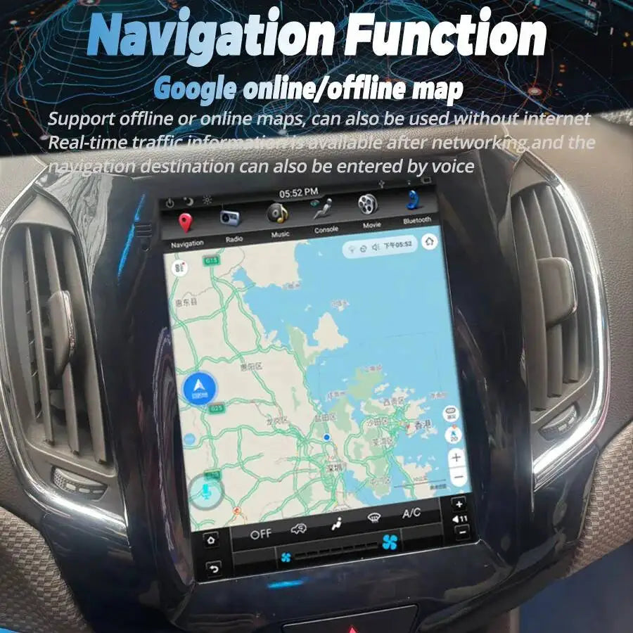 Multimedia Video Player Navigation Carplay Car GPS Stereo Auto Radio 4G WiFi 10.4" For Che