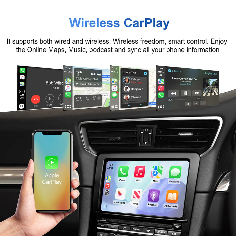 Wireless CarPlay Android Auto for Porsche Cayanne Cayman Boxster Panamera PCM3.1 PCM3.0 PC