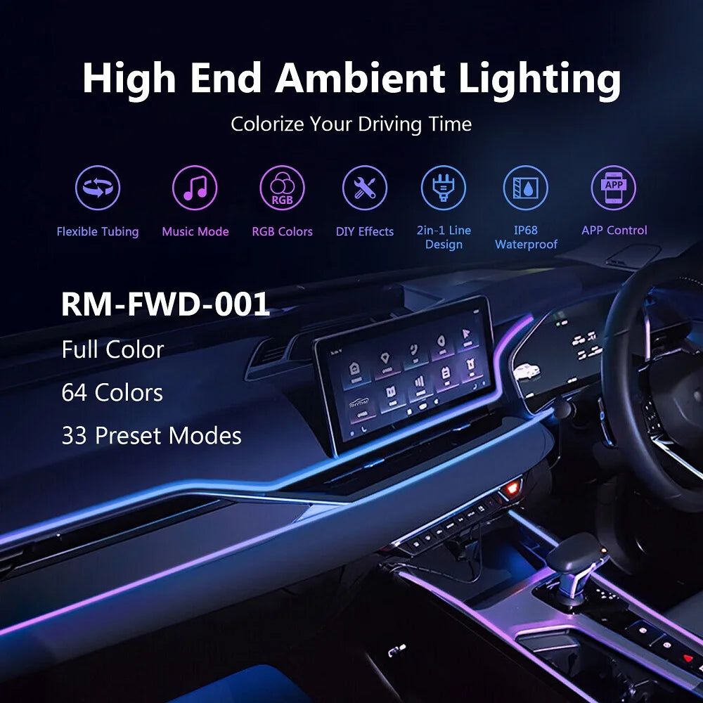 64 RGB - Ambient Light - Car Interior Lighting | AUTOKITSHOP