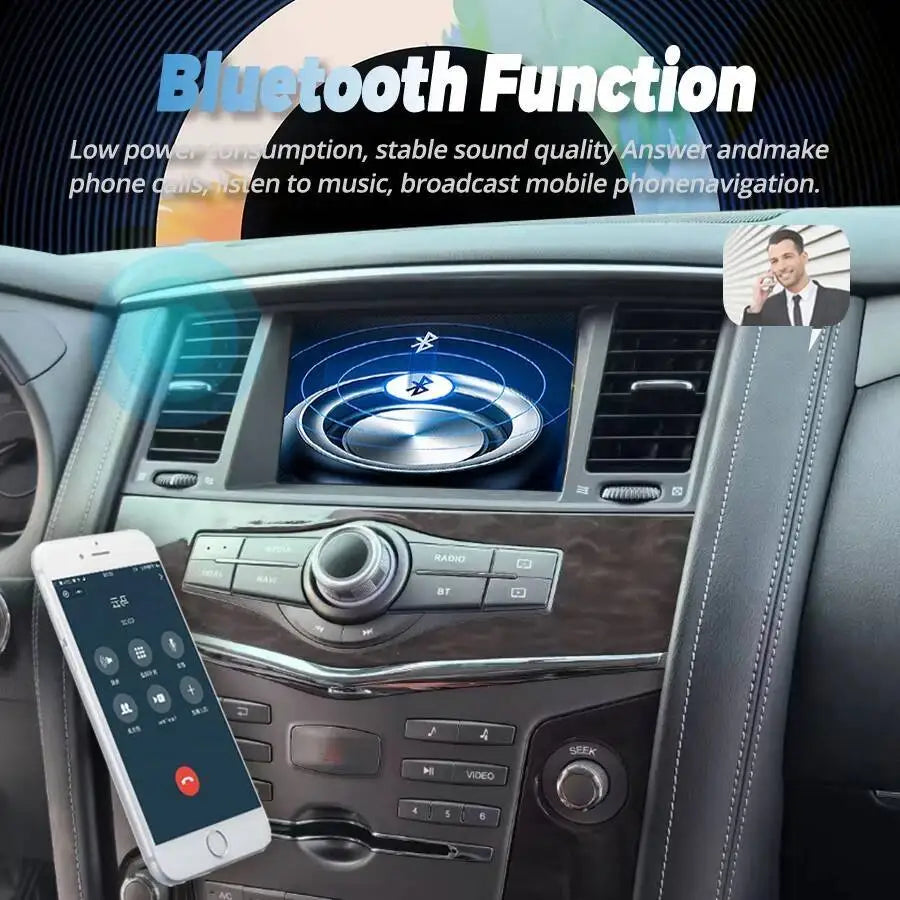 Android 14 Car Radio For Nissan Patrol Y62 Infiniti Qx56 QX80 2010+ Multimedia AutoRadio R | AUTOKITSHOP