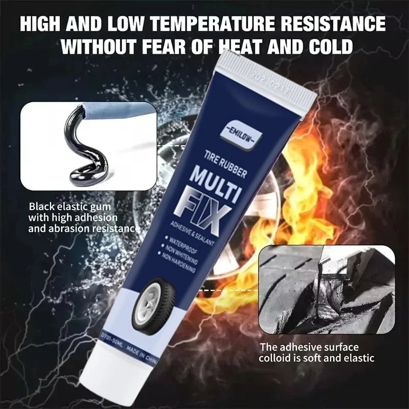 Universal Car Tire Repair Gel Tire Repair Gel Rubber Adhesive Not Corrosive Tire Scratches Crack - Automotive LED Light