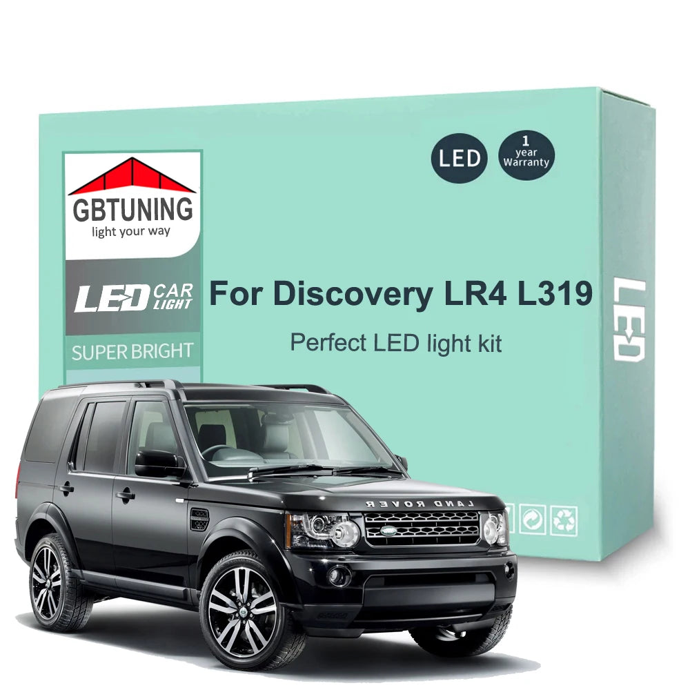 21-Piece LED Interior Light Kit for Land Rover Discovery IV 4 LR4 L319 2010-2016 - Canbus Dome Map Door Trunk Bulbs |...