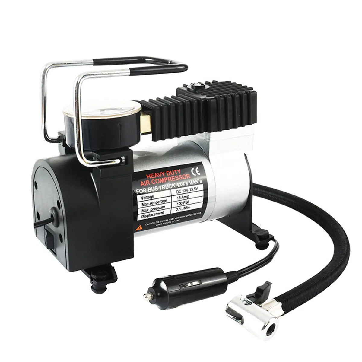 Portable Electric Tire Inflator Inflatable Charging Pump High Pressure Electric Air Compressor P - Automotive LED Light