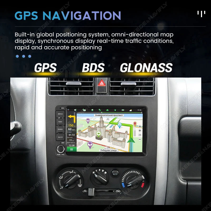 Wireless CarPlay Android Auto Multimedia Display Screen Android 15 Car Radio GPS Intellige