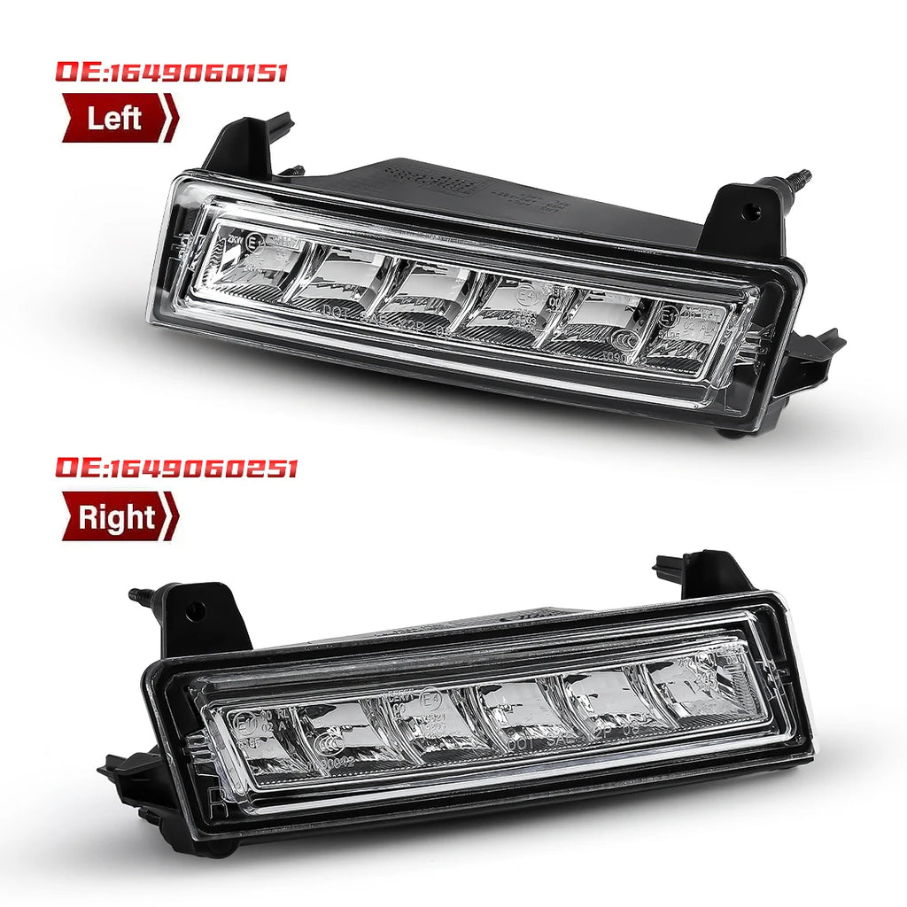 1649060251 1649060151 DRL For Mercedes Benz W164 X164 X204 ML350 ML450 GL450 GLK350 2009 - | AUTOKITSHOP