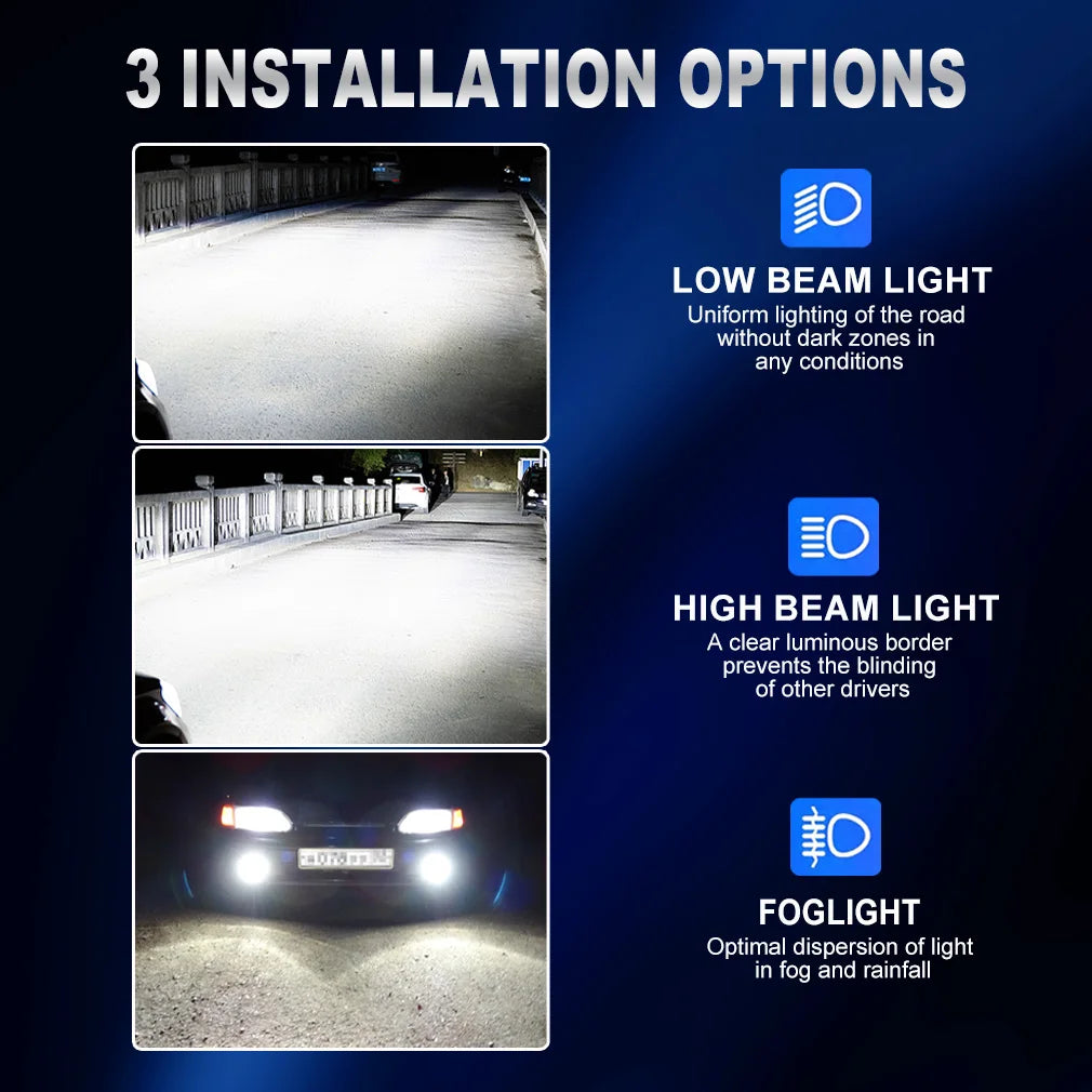 XSTORM H1 LED Bulbs 70W 25000LM Car Headlight Canbus H1 LED Lights Fanless Light Auto Diod