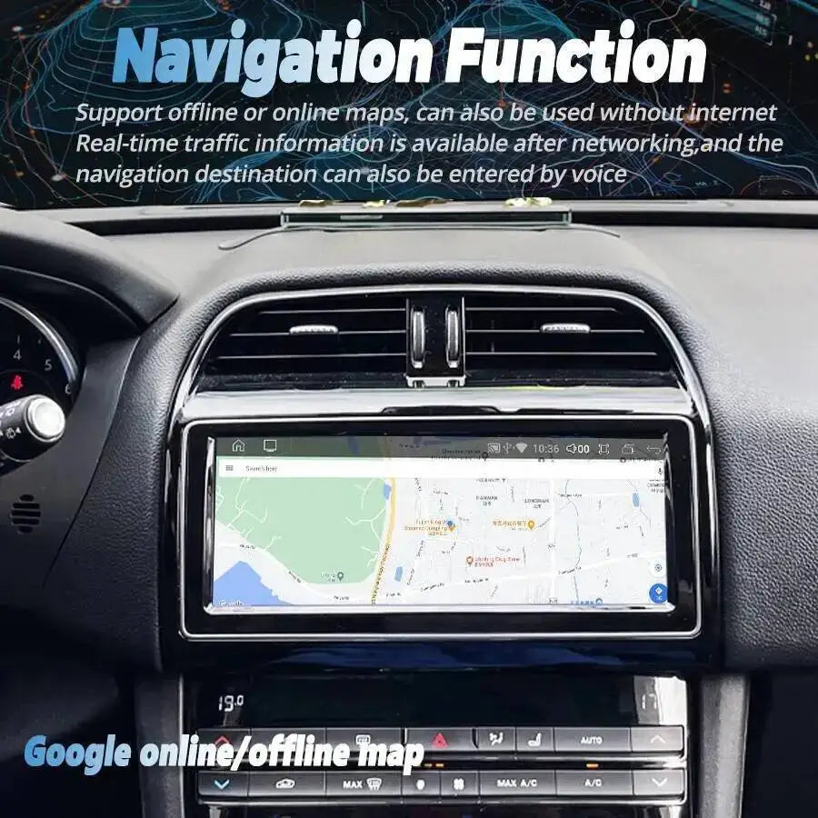 10.25" Android 15 Car Radio for Jaguar XE XEL F-PACE 2016-2019 QLED Screen DSP Carplay 360