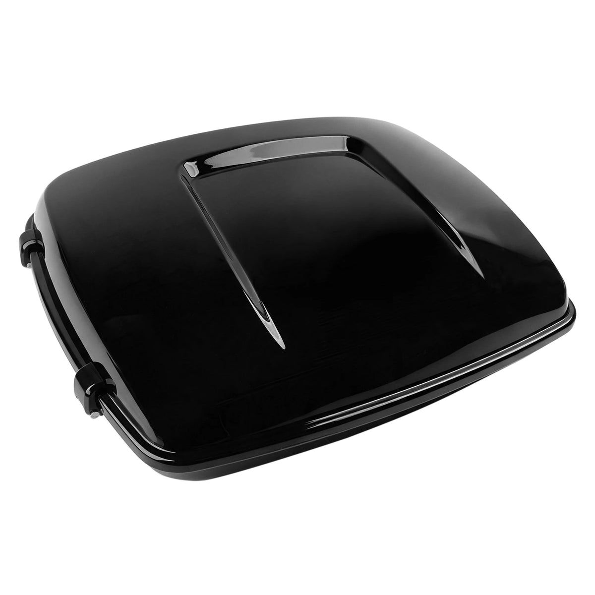 Motorcycle Black Razor Tour Pak Trunk Hard Luggage With Latch For Harley Touring Road King Stree - Automotive LED Light