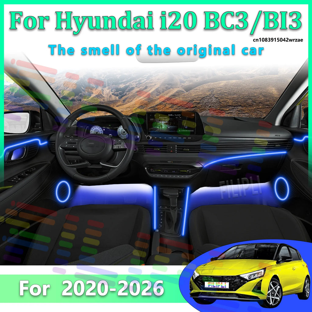 64 RGB - Neon Strip - for Hyundai BC3 BI3 - App Control - Car Interior Lighting | AUTOKITSHOP
