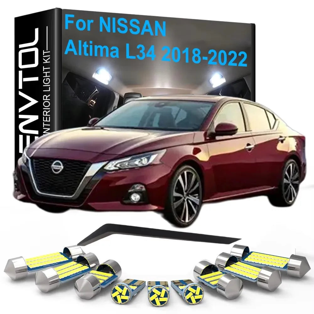 13-Piece LED Interior Light Kit for Nissan Altima L34 - Canbus Error-Free Bulbs | AUTOKITSHOP