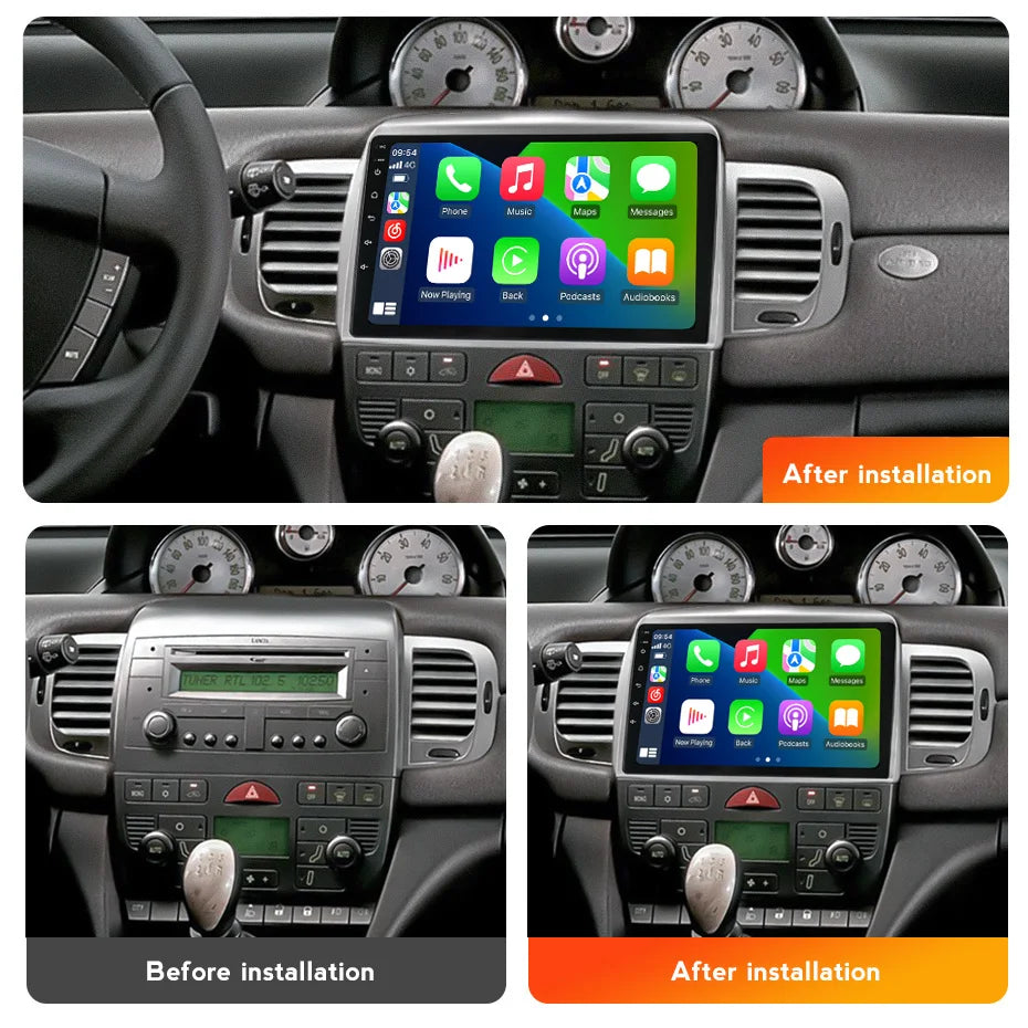 Android FM Autoradio For Fiat Lancia Ypsilon 2006-2011 CarPlay Auto Car Radio Stereo Multi | AUTOKITSHOP