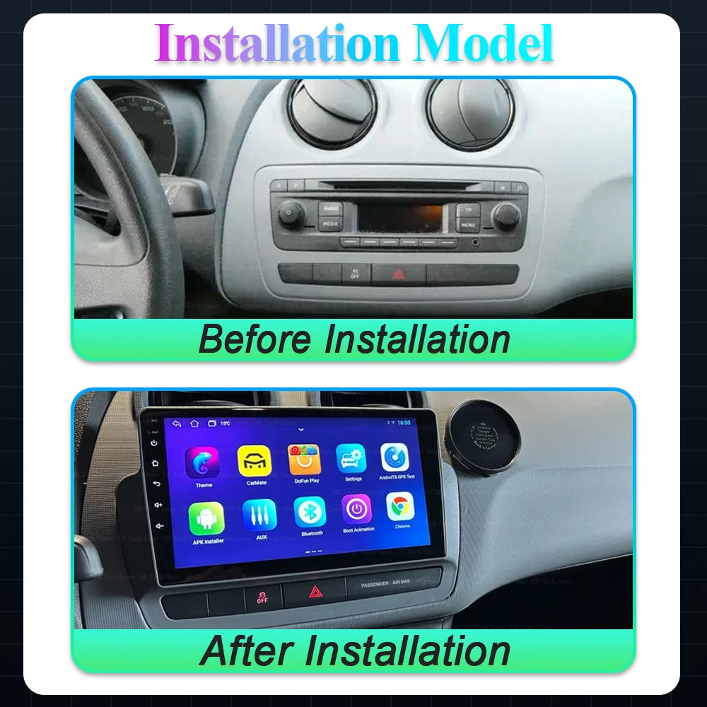 Car Radio For Seat Ibiza 6j 2012 - 2015 Android 16 Multimedia Video Player Gps 5g Wifi Car | AUTOKITSHOP