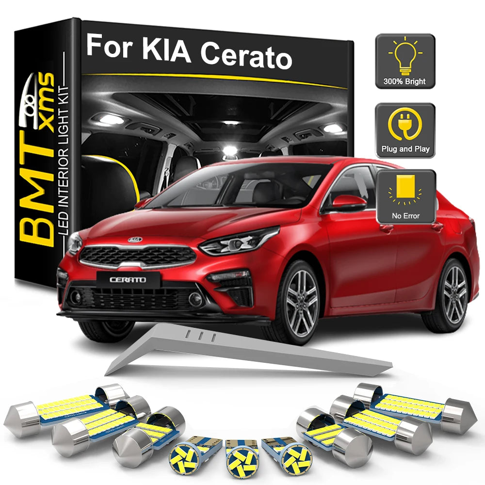 LED Interior Light Kit for KIA Cerato Spectra K3 LD TD YD 2000-2015 - Canbus Dome Map Door Trunk Bulbs | AUTOKITSHOP