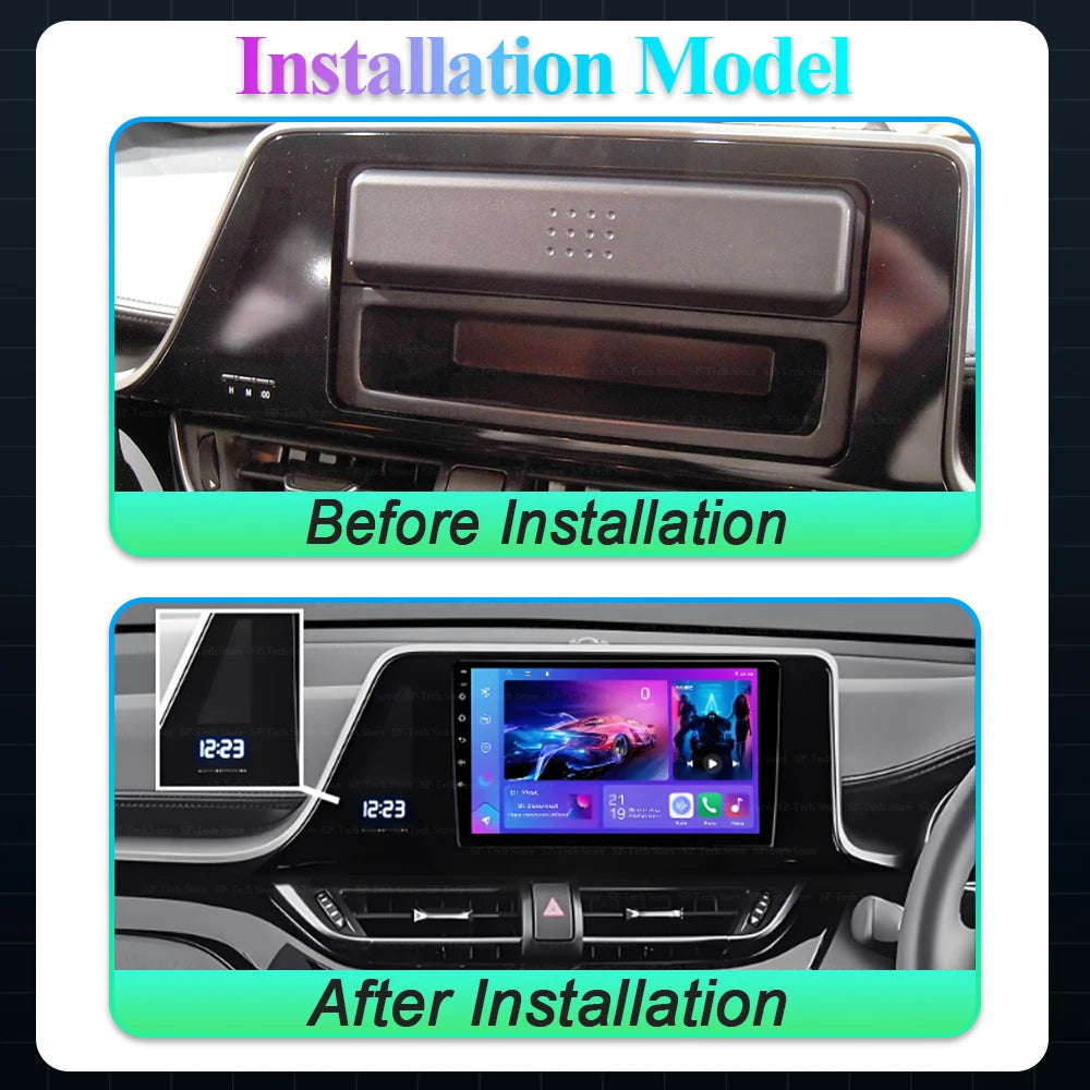Android 16 For Toyota C-hr Chr 2016 2017 2018 2019 2020 2021 2020 Car Radio Gps Carplay Mu | AUTOKITSHOP