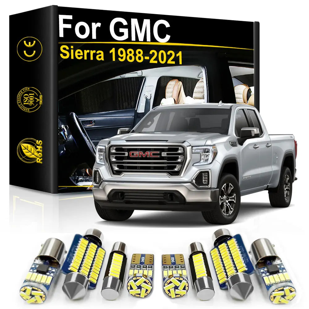 LED Interior Light Kit for GMC Sierra 1988-2006 - Canbus Dome Map Door Trunk Bulbs | AUTOKITSHOP