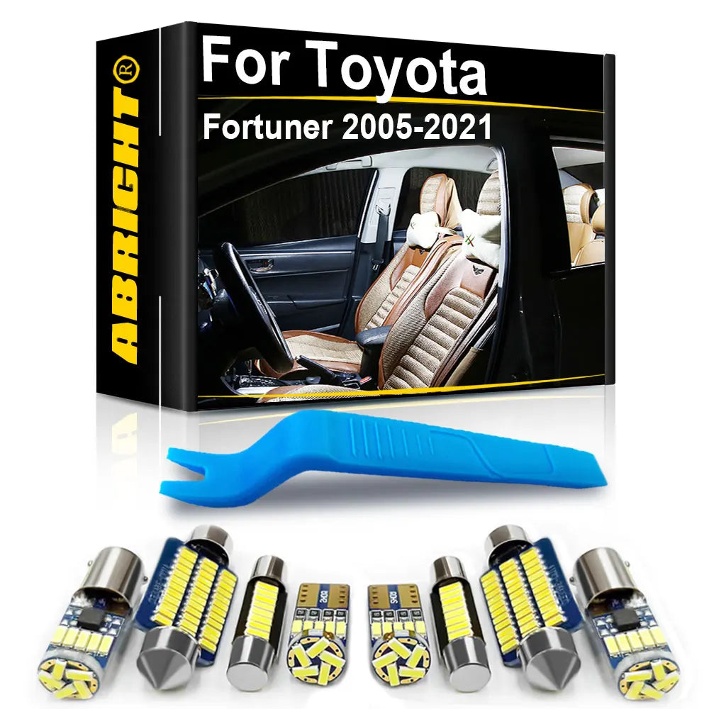 LED Interior Light Kit for Toyota Fortuner MK 1 2 - Canbus Error-Free Bulbs | AUTOKITSHOP