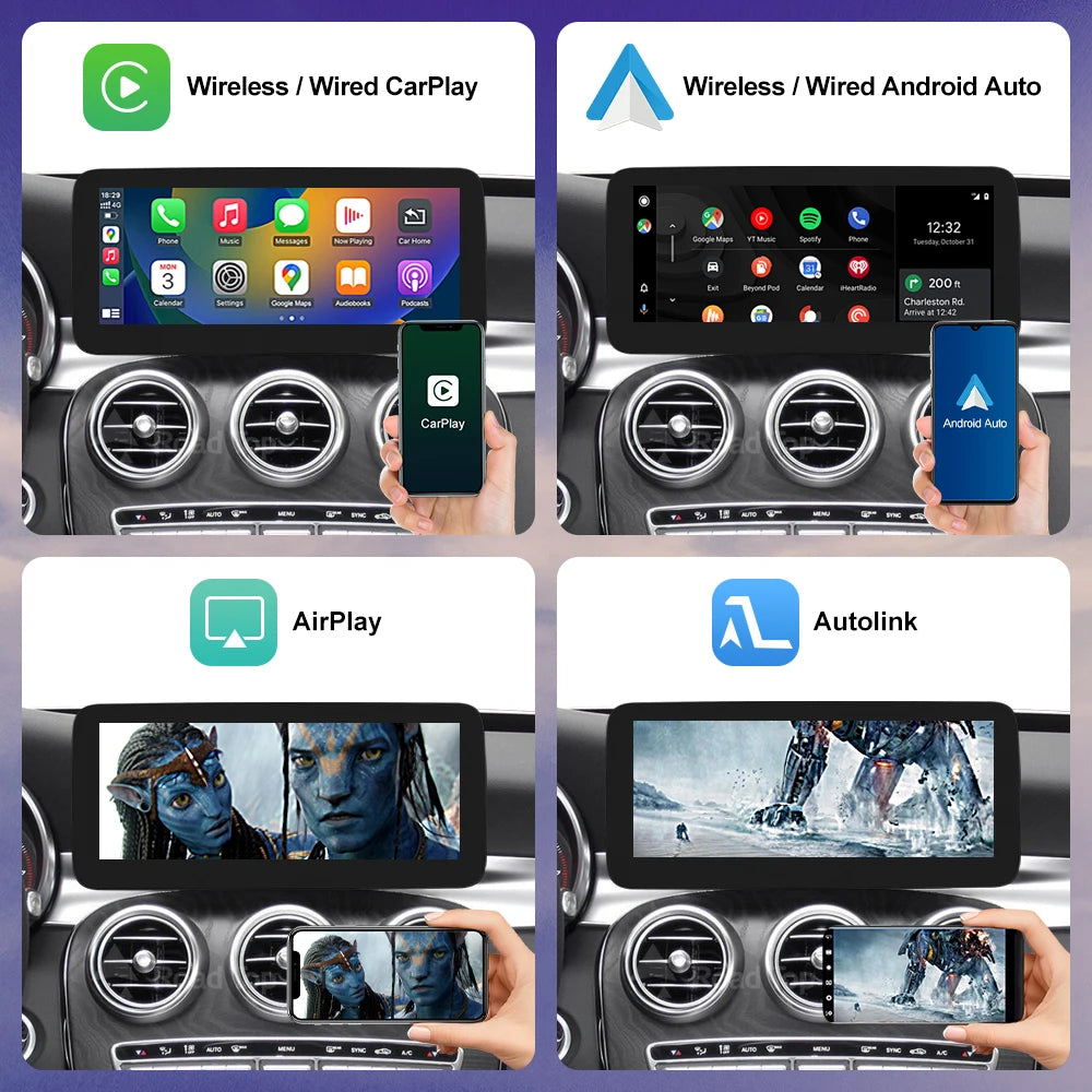 Linux Touch Screen for Mercedes Benz C Class W205 GLC GLA CLA W447 2015-2019 Wireless Carp | AUTOKITSHOP