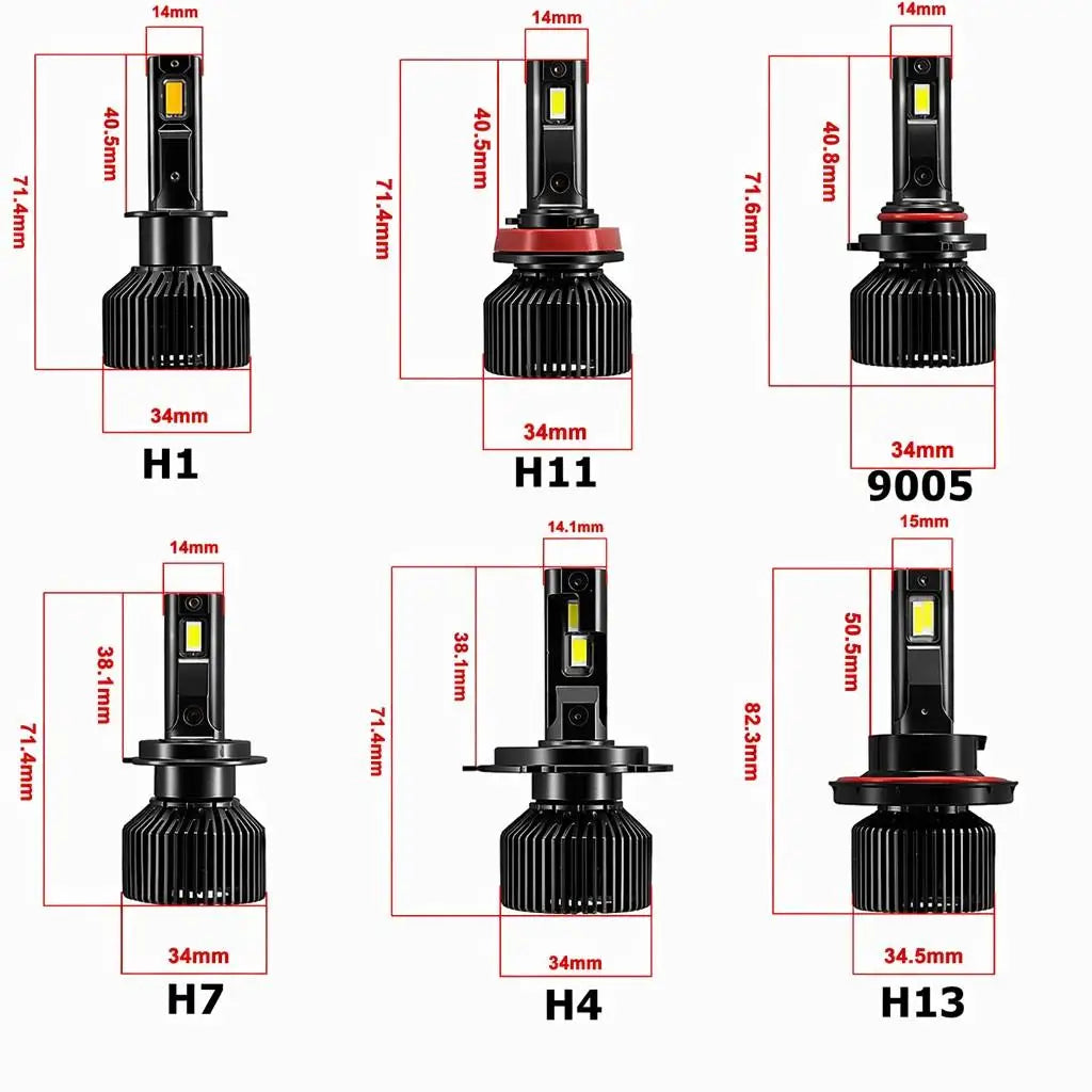 F5C F5G 250W 12000LM H7 LED Bulb LED HB3 Headlight Kit Fog Light 9005 Car LED Lamp LED Hea
