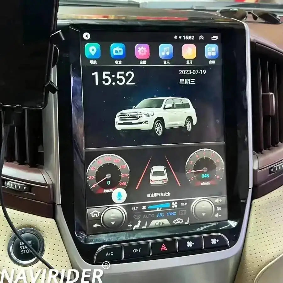 12.1inch Car GPS Radio For Toyota Land Cruiser VXR Lc200 2016 Screen Wireless BT Android C | AUTOKITSHOP