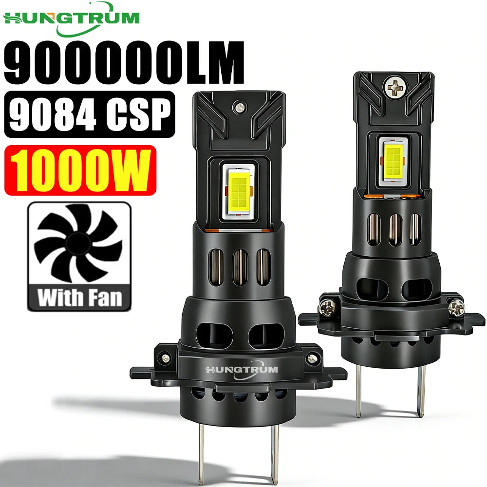 H4 H7 LED Headlight 9003 HB2 High Low Beam Led Car Lights 900000LM 9084 CSP CHIPS Super Br