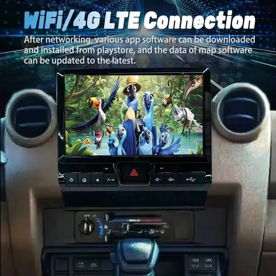 9inch Android Car Screen For Toyota Cruiser 70 76 75 LC70 LC76 LC75 2007-2021 Multimedia P