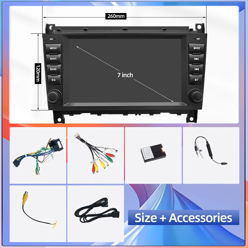 LED Interior Light Kit for Mercedes W203 2008-2010 - Canbus Error-Free Interior Bulbs