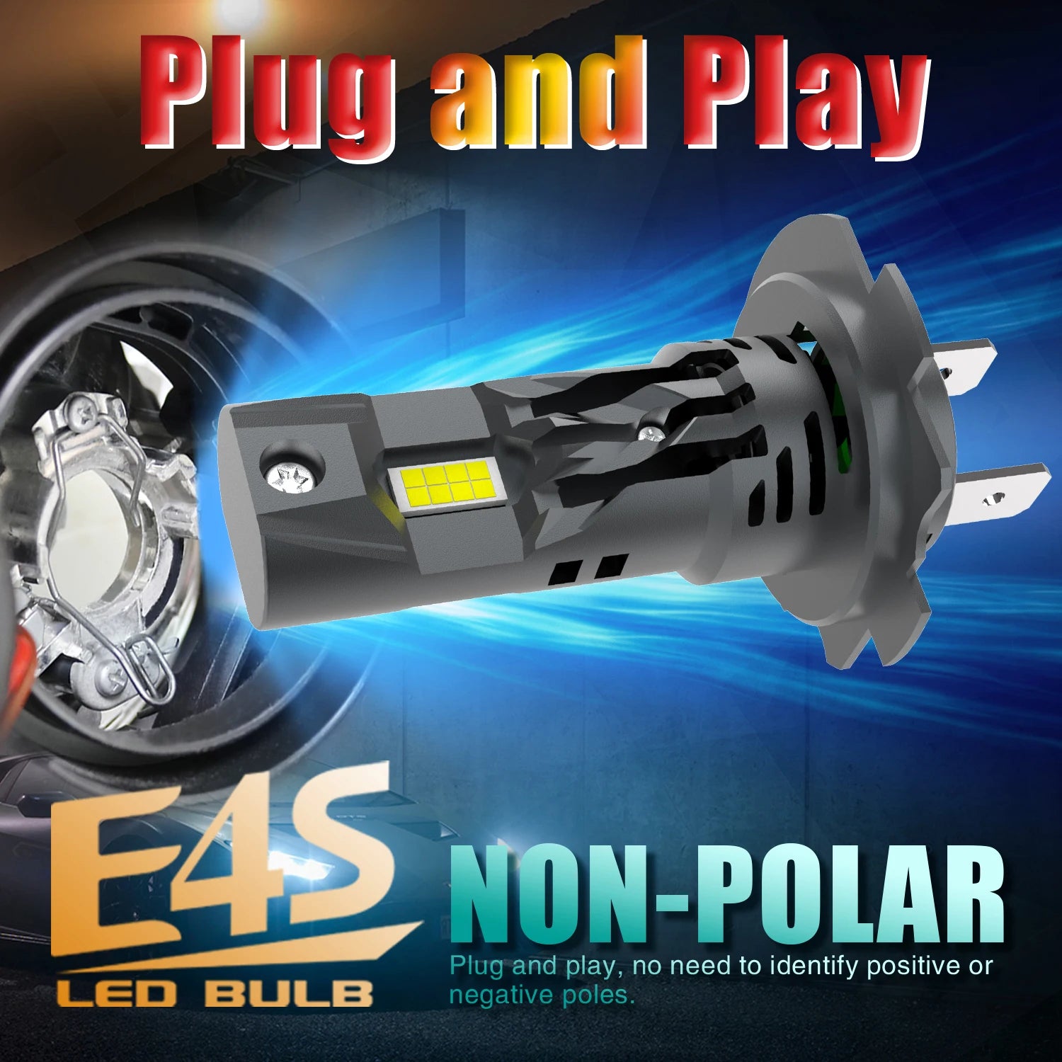 H7 Led Headlight Canbus High Power Car Bulb White Auto Fog Lights Moto Turbo Diode Lamp 12